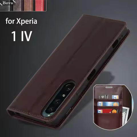 Deluxe Wallet Case for Sony Xperia 1 IV Premium Artificial leather Case for Sony Xperia 1 III II Fli