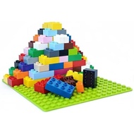 Building Blocks Set for Kids with Baseplate Big Building Bricks 101Pcs Classic Bulk Sensory Toy for 