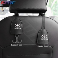 1/2Pcs Toyota Sienta Car Seat Backrest Storage Hook Sienta G2 XP170 G3 XP210 2015-2023 Car Seat Bag Hanger Hook GR Sport Accessories