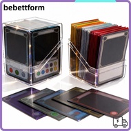 LUCKY Card Storage Box, Acrylic Transparent Acrylic Card , Portable Secure Storage 100PCS Capacity S