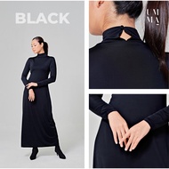 UMMA Inner Dress Turtleneck Long Sleeve in Black