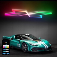Car Beauty Shop Light Car Wash Shop Light Chandelier Parking Lot Space Modeling Light RGB Color Hone