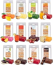 Sweet Treats Winter Scented Wax Melts Variety Set-12 Assorted 6pc Cube Sets for Electric Candle Warmer -Cinnamon Caramel, Lemon, Choco, Mango, Vanilla, Pineapple, Strawberry, Peach, Apple Cider, Berry