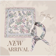 floral scarf Shawl Vintage H60