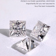 Princess Moissanite D Color VVS 3ct 8ct 10ct Loose Moissanite stone Customized jewelry Moissanite Di