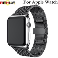 สายนาฬิกาข้อมืออะไหล่สำหรับ Apple Watch 42Mm Series1ซีรีส์2ซีรีส์3แบบคลาสสิกสำหรับสายพานสายข้อมือโลหะสายรัด Iwatch 38มม. twzhvj