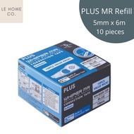 Plus MR Correction Tape Refill (10 pieces) | WH605: 5mm x 6m | WH606: 6mm x 6m
