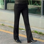 Men Pants Own Aura Trousers Elastic Flared Pants Men Loose Business Straight Trousers Micro Flared P