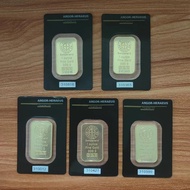 NEW5/10pcs 1 Ounce 24K Gold Plated Switzerland Argor-Heraeus Gold Bullion Gold Bar Foreign Currency