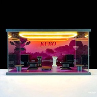 เคสแสดง Acrylic ป้องกันฝุ่นพร้อมไฟ LED สำหรับ POPMART KUBO รุ่น Breathe Sensation กล่องแสดงของเล่น ก