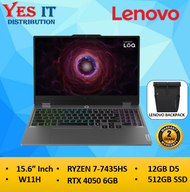 LENOVO LOQ 15ARP9-83JC00G4MJ (R7-7435HS 12GB D5 512GB SSD RTX4050 6GDR6 15.6" FHD WIN11 ) GAMING LAP