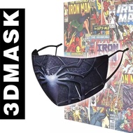 Reusable Adult Marvel Avengers Face Mask with Filter Pocket, Spiderman, Superman, Captain America, Iron Man, Hulk, Thor