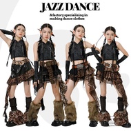 Trendy Cool Catwalk Performance Wasteland Dune Style Jazz Dance Costume Girls kpop Playing Song Cost