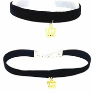 Choker Velvet Necklace Golden Tiara A | Handmade Necklace