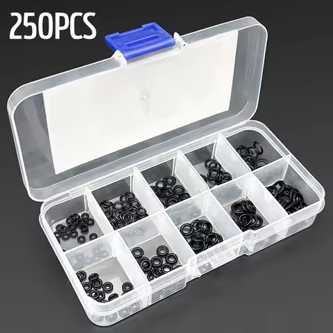 Black Silicone O-Ring Set CS1/1.5mm Seals 4/5/6/7/8/10mm Waterproof Oil-Proof Gasket For Faucet Plum