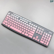 DP.for Logitech K200 MK200 K260 MK260 K270 MK270 MK275 MK295 Keyboard Cover Wired Skin Clear Black F