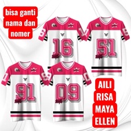 Sultan squad children's Jersey season two Sultan squad maya risa ellen aili pink latest (custom name