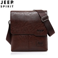 JEEP SPIRIT ผู้ชายกระเป๋าหนังผู้ชายกระเป๋าสะพายกระเป๋าผู้ชายทรงคนส่งเอกสารธุรกิจกระเป๋าลำลอง