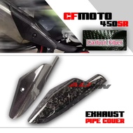 100% Carbon Fiber Exhaust Middle Link Pipe Heat Shield Cover Cap Shell Guard Anti-ScaldingFOR CFMOTO