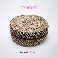 Charisma Sultan Lace Black Gold Scale Lace/ - FR 45 HMS FR 42 HMS/ Width 6.5 & 4.5 CM Price Per Roll