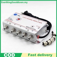Ed Digital CATV Signal Amplifier Booster 20DB Gain 2/3/4/6/8 Way TV Antenna Signal Splitter for HD T