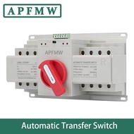 Dual power ATS (CB) 2P/3P/4P 63A Dual Power Automatic Transfer Switch AC230V 50/60Hz MCB Auto/Manual