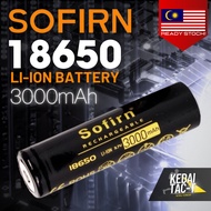 18650 Battery : 3000mAh Li-ion Rechargeable Battery - ORIGINAL from Sofirn -  High Quality &amp; True Capacity - KEDAI TAC-T