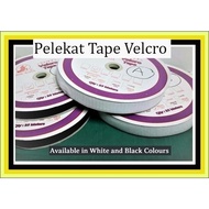 ❤❤1m/ Velcro Tape Pelekat, Magic Tape (Lebar 1 inchi) 1m dapat 2 pasangan velcro,  Tape Tampal Langsir, kabinet dapur