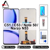 LCD ban đầu cho OPPO Realme C51 C53 Note 50 Narzo N53 RMX3830 hiển thị bộ linh kiện số của màn hình