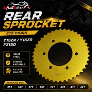 YAMAHA Y15ZR Y16ZR FZ150 Y15 Y16 FZ REAR SPROCKET 415 GOLD COLOUR SPOKET BELAKANG 35T 36T 37T 38T GI