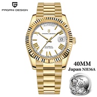 PAGANI DESIGN DD40 Japan TMI NH36A Mechanical Men Watches Classic Luxury Automatic Stainless Steel W