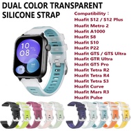 Transparent Silicone Strap Band - Huafit Metro 2 A1000 S8 S10 S12 Plus P22 GTS GTR Ultra GT5 Pro Tet