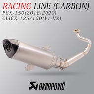 FOR HONDA PCX150/160 CLICK 125/150 AKRAPOVIĆ yoshimura R77 SC project 51MM exhaust MUFFLER SET WITH 