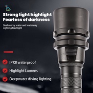 Amphibious Flashlight Ipx8 Waterproof Flashlight For Night