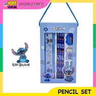 (READY STOCK) Stitch Pencil Set Sketch Wooden Lead HB Children Drawing School Writing 史迪奇铅笔套装 Set Pe