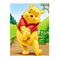 Winnie the Pooh 5D DIY Diamond Painting Full Round Diamond Cartoon Anime Characters Diamond Embroidery Beads Painting