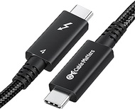 Cable Matters [Intel Certified] Braided 40Gbps Active Thunderbolt 4 6.6 ft with 100W Charging Power Delivery and 8K Video - Fully Compatible 3, USB / USB4, C Port Black (107042-2m)