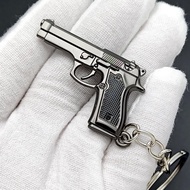 cool keychain clicky keychain P92 Chicken Eating Game Peripheral Keychain Beretta 92F Pistol Model J