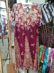 DASTER BATIK LENGAN PENDEK ASLI PEKALONGAN - BAJU HAMIL MURAH