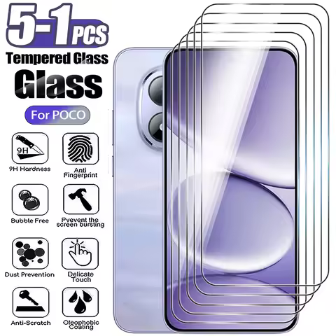 5-1Pcs Tempered Glass For Redmi Note 15 Pro Note 14 13 12 11 4G 5G Screen Protector on Redmi Note 11