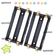 OPTIMISTI 2Pcs Battery , 2 Slots Gold-plated Nylon Battery Holder, Components 3.7V Battery Holder Bo