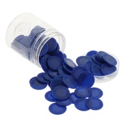 [szlztmy2mg] 100 Pcs Plastic 0.9" Bingo Game Chips Casino Board Games Markers Toy Toys