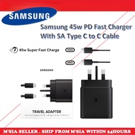 45W Samsung fast charger 5A Type C Charger PD3.0 Compatible with Galaxy S25 Ultra S25 S24 S23 S22 S2