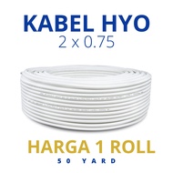HYO CABLE 2X0.75 STRING 50 YARD AUDIO CABLE HYO ELECTRICAL CABLE 2X0.75 Spec 2 X 0.75