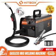 HITBOX MIG Welding Gasless Welding Machine MIG145 220V Semi-Automatic Synergy Inverter Welder - No N