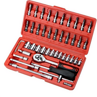 46pcs Ratchet Wrench Spanner Set Chrome Vanadium Socket 46 Tools Box