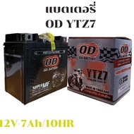 OD แบตเตอรี่ YTZ7 12V7ah สำหรับ AEROX NMAX CBR150 CLICK125i PCX125/150  FIORE FILANO