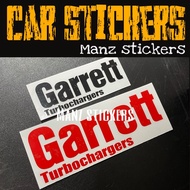GARRETT TURBO CHARGER PERFORMANCE /  CAR STICKER