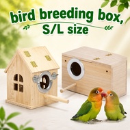Wooden Nest Box Bird House Budgie Breeding Mating Box for Lovebirds Cockatiel Bird Nest Box Cage
