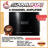 📣 SAMURAI KATANA SOUNDBAR High Power 4 Channel Amplifier SK-50.4 Car Amp Power 1800W Woofer Subwoofe